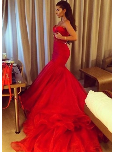 Mermaid Sweetheart Long Red Prom Dresses Party Evening Gowns 99602258 Mermaid Sweetheart Long Red Prom Dresses Party Evening Gowns 99602258