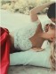 Two Pieces Off-the-Shoulder Lace Satin Prom Dresses Party Evening Gowns 99602279