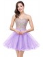 A-Line Sweetheart Gold Lace Appliques Short Prom Dresses Party Evening Gowns 99602284