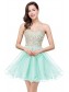 A-Line Sweetheart Gold Lace Appliques Short Prom Dresses Party Evening Gowns 99602284