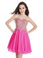 A-Line Sweetheart Gold Lace Appliques Short Purple Prom Dresses Party Evening Gowns 99602285