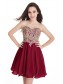 A-Line Sweetheart Gold Lace Appliques Short Purple Prom Dresses Party Evening Gowns 99602285