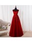A-Line Illusion Neckline Lace Long Prom Dresses Party Evening Gowns 99602287