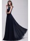 A-Line Lace Chiffon Long Navy Prom Dresses Party Evening Gowns 99602288