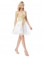 Short White Gold Lace Appliques Prom Dresses Party Evening Gowns 99602292 Short White Gold Lace Appliques Prom Dresses Party Evening Gowns 99602292