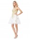 Short White Gold Lace Appliques Prom Dresses Party Evening Gowns 99602292 Short White Gold Lace Appliques Prom Dresses Party Evening Gowns 99602292