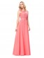 A-Line Illusion Neckline Lace Chiffon Prom Dresses Party Evening Gowns 99602294