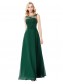 A-Line Illusion Neckline Lace Chiffon Prom Dresses Party Evening Gowns 99602294