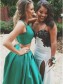 A-Line Two Pieces Green Prom Dresses Party Evening Gowns 99602295 A-Line Two Pieces Green Prom Dresses Party Evening Gowns 99602295