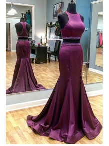 Mermaid Two Pieces Beaded Long Purple Prom Dresses Party Evening Gowns 99602301 Mermaid Two Pieces Beaded Long Purple Prom Dresses Party Evening Gowns 99602301