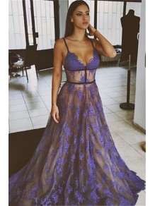 Sexy Spaghetti Straps Lace Long Blue Prom Dresses Party Evening Gowns 99602307 Sexy Spaghetti Straps Lace Long Blue Prom Dresses Party Evening Gowns 99602307