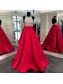A-Line Halter Sequins and Satin Long Red Prom Dresses Party Evening Gowns 99602309 A-Line Halter Sequins and Satin Long Red Prom Dresses Party Evening Gowns 99602309
