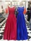 A-Line Lace and Satin Long Prom Dresses Party Evening Gowns 99602318 A-Line Lace and Satin Long Prom Dresses Party Evening Gowns 99602318