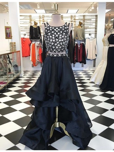 High Low Beaded Two Pieces Prom Dresses Party Evening Gowns 99602328 High Low Beaded Two Pieces Prom Dresses Party Evening Gowns 99602328