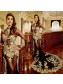 Sexy Long Sleeves Gold Lace Appliques Black See Through Prom Dresses Party Evening Gowns 99602332 Sexy Long Sleeves Gold Lace Appliques Black See Through Prom Dresses Party Evening Gowns 99602332