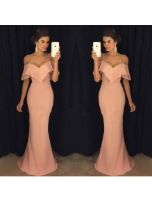 Mermaid Spaghetti Straps Long Prom Dresses Party Evening Gowns 99602333