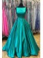 A-Line Long Green Beaded Long Prom Dresses Party Evening Gowns 99602342