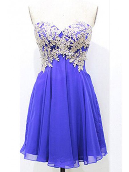 Short Blue Chiffon Lace Homecoming Cocktail Prom Dresses 99602343 Short Blue Chiffon Lace Homecoming Cocktail Prom Dresses 99602343