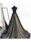 Long Black Lace Tulle Prom Dresses Party Evening Gowns 99602371
