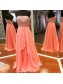 A-Line Strapless Beaded Chiffon Long Prom Dresses Party Evening Gowns 99602374
