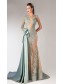 Mermaid One Sleeve Lace Long See Through Prom Dresses Party Evening Gowns 99602375