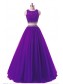 Two Pieces Beaded Lace Appliques Long Blue Prom Dresses Party Evening Gowns 99602380