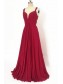 A-Line Long Red Chiffon Prom Dresses Party Evening Gowns 99602390