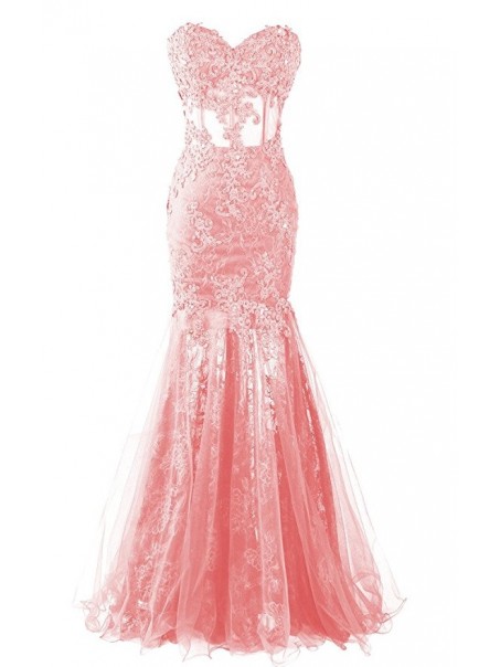 Mermaid Sweetheart Lace Prom Dresses Party Evening Gowns 99602395
