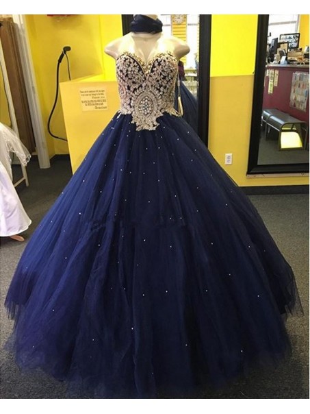 Ball Gown Sweeteart Blue Gold Lace Tulle Prom Dresses Party Evening Gowns 99602400 Ball Gown Sweeteart Blue Gold Lace Tulle Prom Dresses Party Evening Gowns 99602400