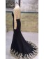 Long Black Mermaid Gold Lace Appliques Long Sleeves Prom Dresses Party Evening Gowns 99602405 Long Black Mermaid Gold Lace Appliques Long Sleeves Prom Dresses Party Evening Gowns 99602405