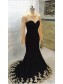 Long Black Mermaid Gold Lace Appliques Long Sleeves Prom Dresses Party Evening Gowns 99602405 Long Black Mermaid Gold Lace Appliques Long Sleeves Prom Dresses Party Evening Gowns 99602405