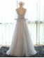A-Line Illusion Neckilne 3/4 Length Sleeves Prom Dresses Party Evening Gowns 99602425
