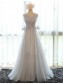 A-Line Illusion Neckilne 3/4 Length Sleeves Prom Dresses Party Evening Gowns 99602425