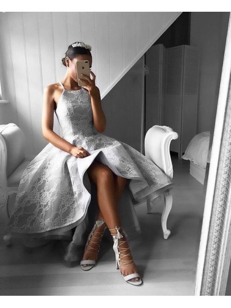 High Low Lace Spaghetti Straps Prom Dresses Party Evening Gowns 99602433 High Low Lace Spaghetti Straps Prom Dresses Party Evening Gowns 99602433