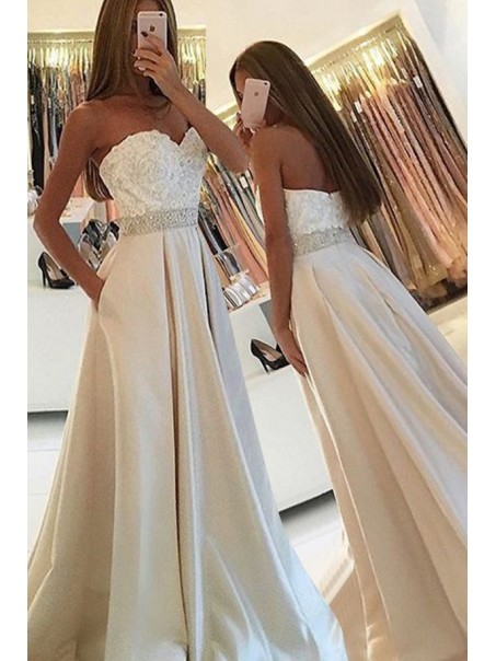 A-Line Sweetheart Beaded Lace Prom Dresses Party Evening Gowns 99602452 A-Line Sweetheart Beaded Lace Prom Dresses Party Evening Gowns 99602452