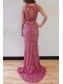 Sparkly Two Pieces Long Prom Dresses Party Evening Gowns 99602453