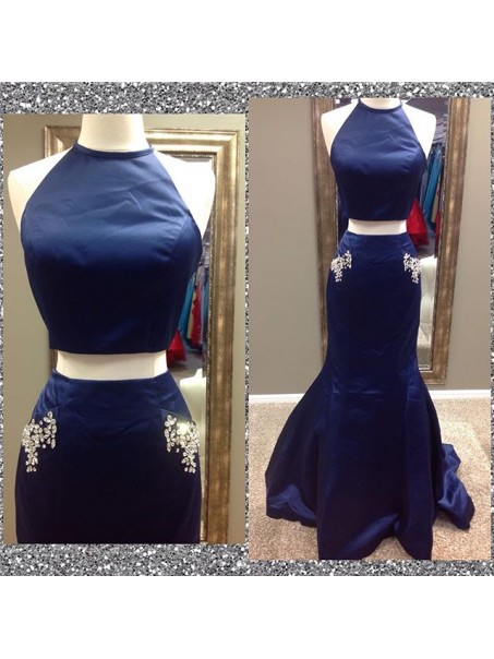 Mermaid Two Pieces Long Blue Prom Dresses Party Evening Gowns 99602467 Mermaid Two Pieces Long Blue Prom Dresses Party Evening Gowns 99602467