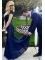 Long Blue Mermaid Lace Open Back Prom Dresses Party Evening Gowns 99602473