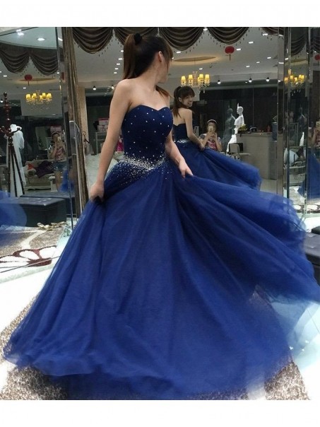 Long Blue Beaded Prom Dresses Party Evening Gowns 99602489 Long Blue Beaded Prom Dresses Party Evening Gowns 99602489