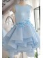 Light Blue Short Prom Homecoming Dresses Party Evening Gowns 99602491