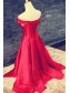 Long Red Off-the-Shoulder Prom Dresses Party Evening Gowns 99602500 Long Red Off-the-Shoulder Prom Dresses Party Evening Gowns 99602500