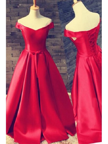 Long Red Off-the-Shoulder Prom Dresses Party Evening Gowns 99602500 Long Red Off-the-Shoulder Prom Dresses Party Evening Gowns 99602500