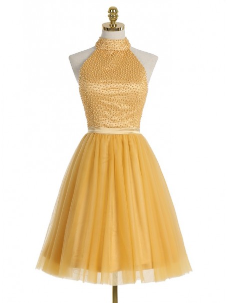 Short Yellow Homecoming Cocktail Prom Dresses 99602524 Short Yellow Homecoming Cocktail Prom Dresses 99602524