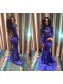 Long Blue Mermaid Lace Long Sleeves Prom Evening Dresses 99602570 Long Blue Mermaid Lace Long Sleeves Prom Evening Dresses 99602570
