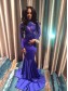 Long Blue Mermaid Lace Long Sleeves Prom Evening Dresses 99602570 Long Blue Mermaid Lace Long Sleeves Prom Evening Dresses 99602570