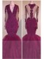 Mermaid Long Sleeves V-Neck Long Prom Evening Dresses 99602574