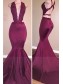 Sexy Deep-V-Neck Cross-Back Mermaid Long Prom Evening Dresses 99602577