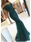 Mermaid Off-the-Shoulder Lace Long Prom Evening Dresses 99602586