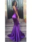 Long Purple Mermaid Lace Prom Evening Party Dresses 99602598