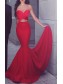 Long Red Mermaid Sweetheart Prom Evening Party Dresses 99602630